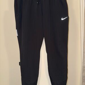 Nike Black Sweatpants with Reflective Logo